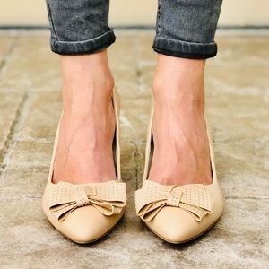 Urban Outfitters Tan Wedges